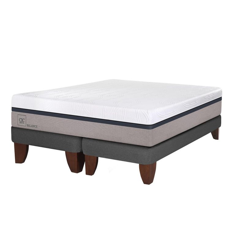 CIC Cama 2 plazas Europea Balance Gris