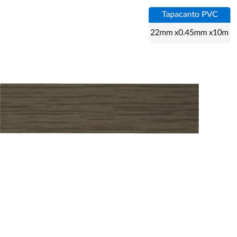 Tapacanto PVC Teca Roble Santana encolado 22x0,45 mm 10 m