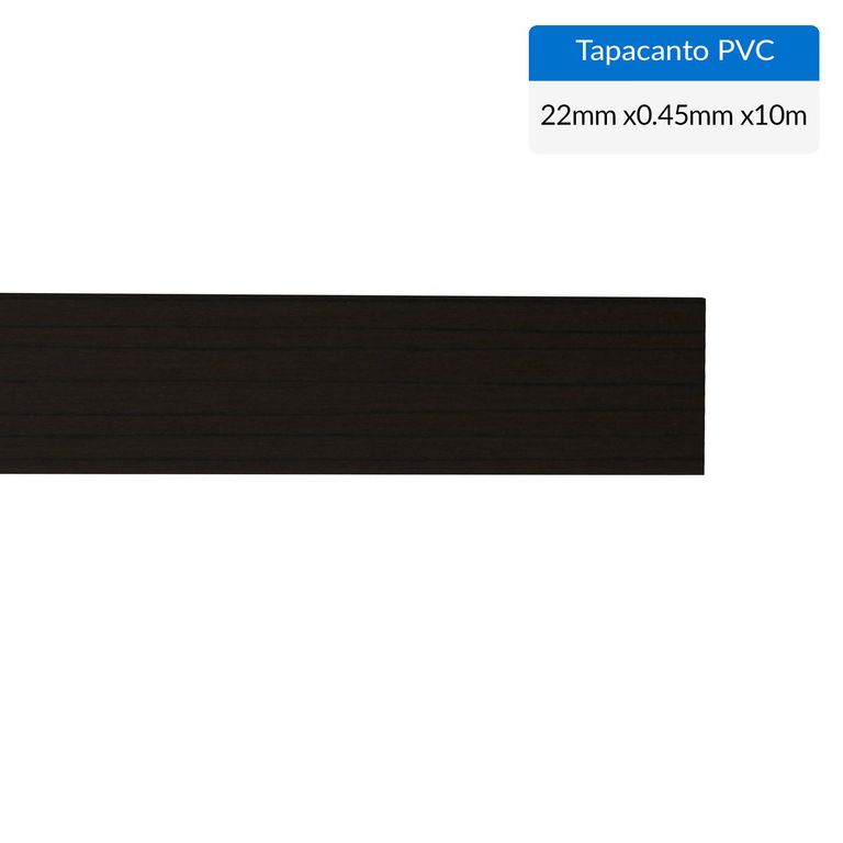 Tapacanto PVC Coigue Chocolate 22x0,45 mm 10 m