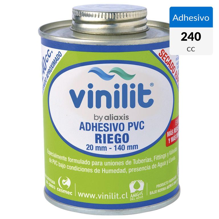 Adhesivo PVC Riego Azul
