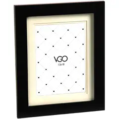 VGO - Marco de Foto 13x18 cm Negro Madera