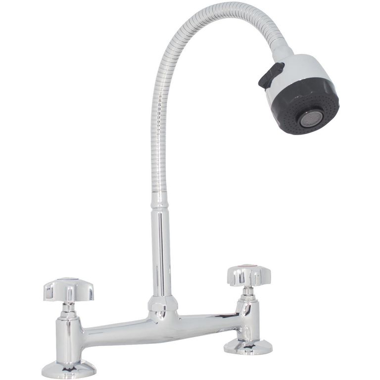 Combinación para Lavaplatos Direccionable Cromo