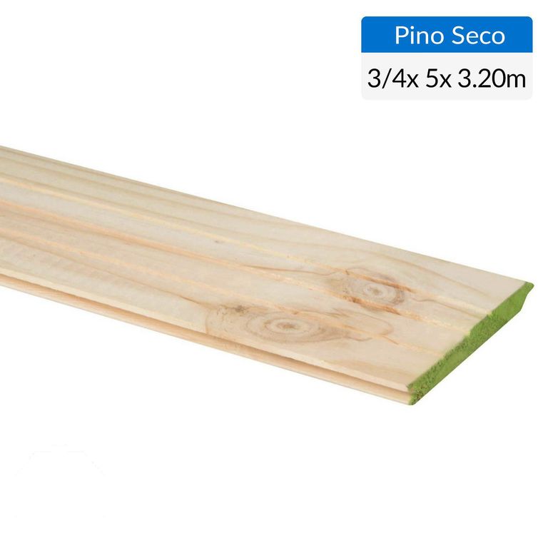 Pino Machihembrado Seco Cepillado 3/4x5 3,2 m