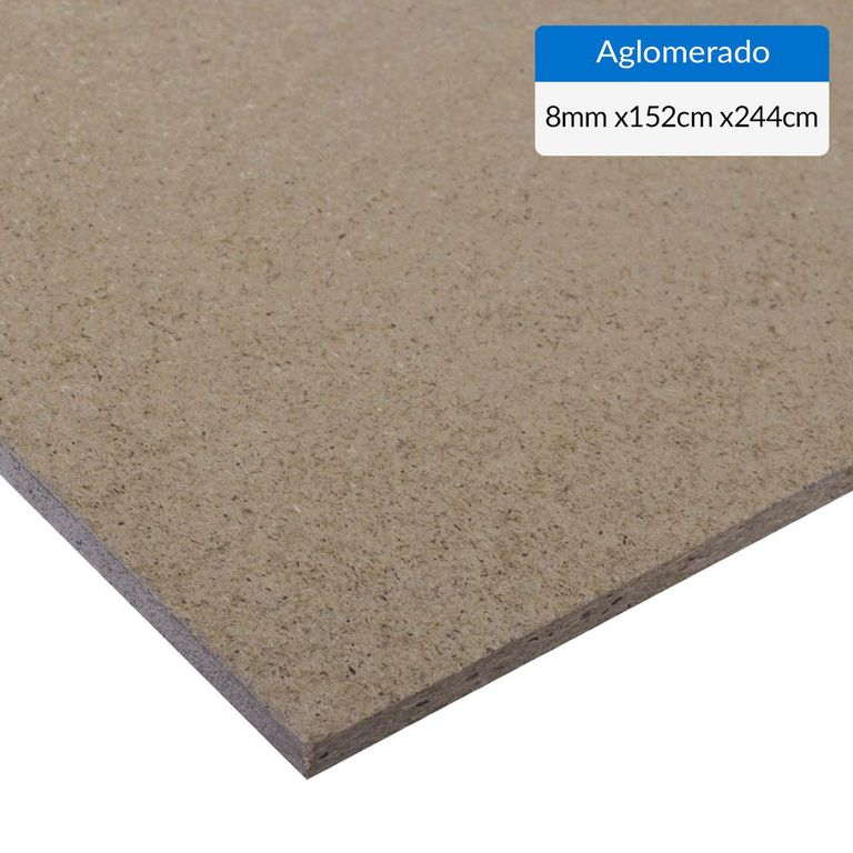 Aglomerado Desnudo Natural 8 mm 152x244 cm