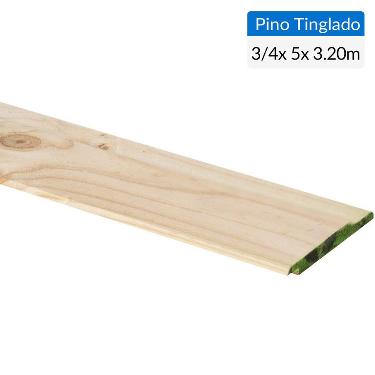 Pino Tinglado Seco Cepillado 3/4x5 3,2 m