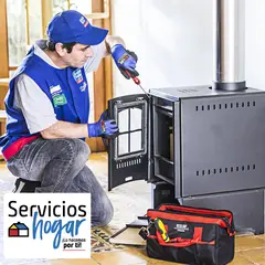 SERV HOGAR - Instalación Calefactor a Leña en casa de 2 pisos OTRAS MARCAS