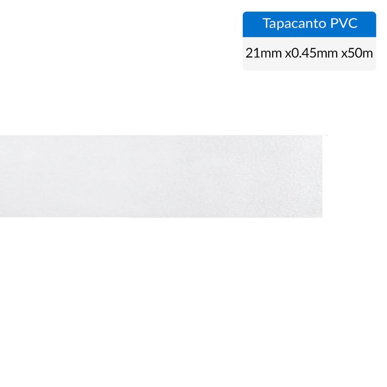 Tapacanto PVC Blanco 21x0,45 mm 50 m