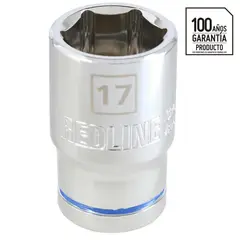 REDLINE - Dado 17mm mdo 1/2 pulgadas