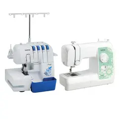 BROTHER - Combo Overlock + Máquina de coser mecánica