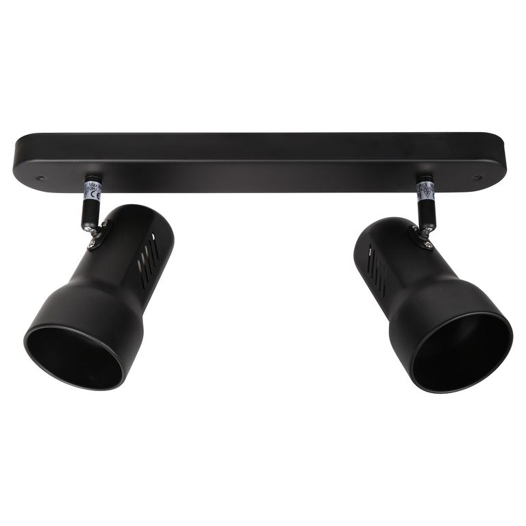 Barra Led R63 2 Luces Metal Negro