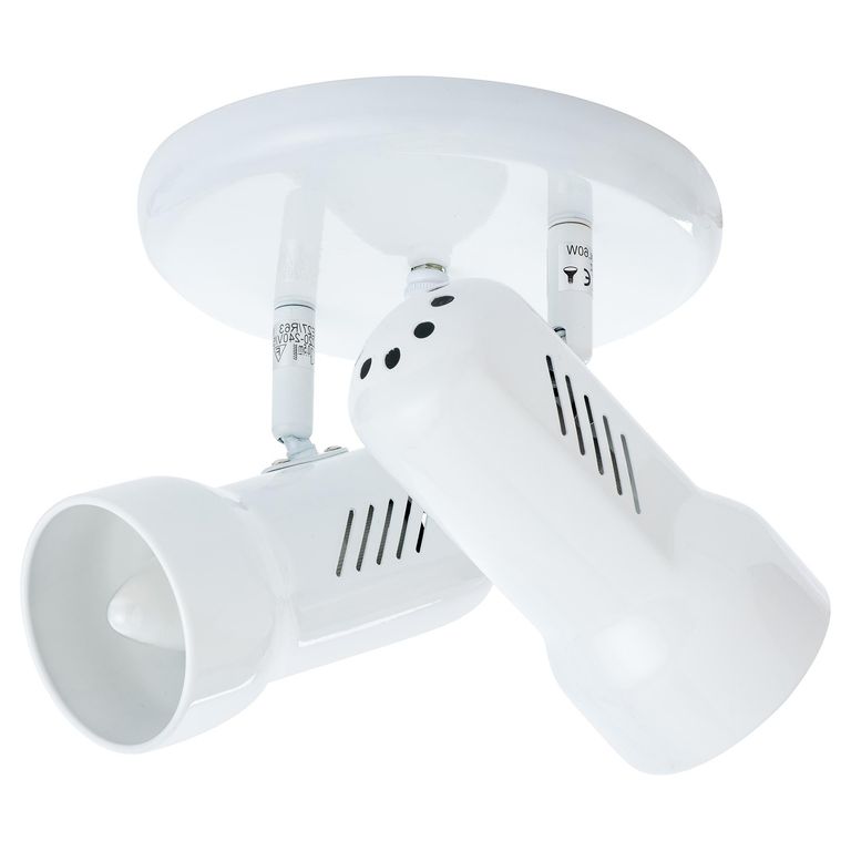 Barra Led R63 2 Luces Metal Blanco