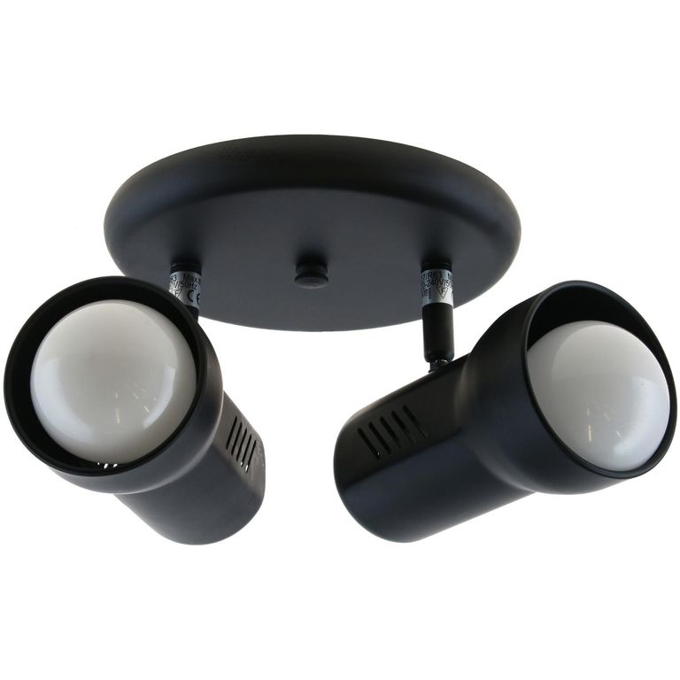 Barra Led R63 2 Luces Metal Negro