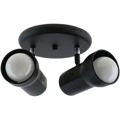 BP ILUMINACION - Barra Led R63 2 Luces Metal Negro