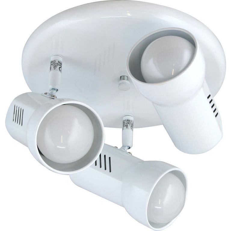 Barra Led R63 3 Luces Metal Blanco