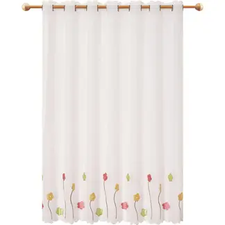 JOVIAL - Cortina de cocina 120x135cm petunias colores