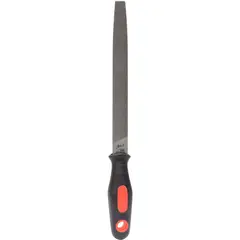 VALLORBE - Lima Plana Punta con Mango Ergonómico 8" (200 mm) Pica Media LX-5529-8-2