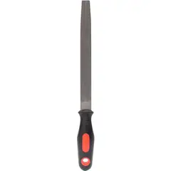 VALLORBE - Lima Plana Punta con Mango Ergonómico 10" (250 mm) Pica Bastarda LX-5529-10-1