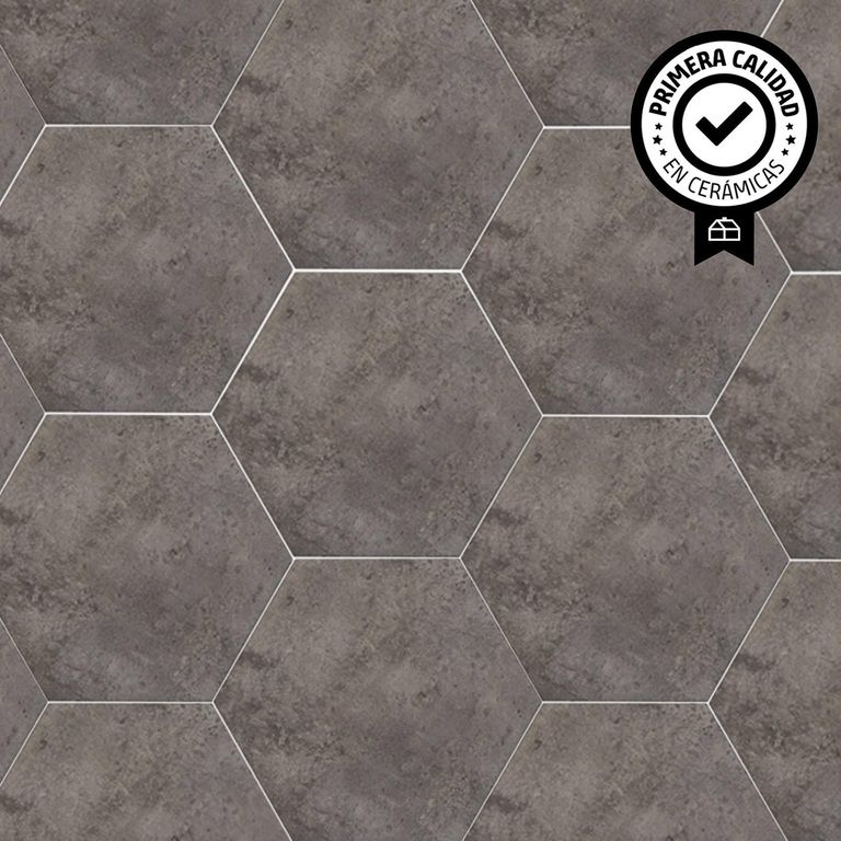 Cerámica 20x23 cm Hexagon City Gris 1 m2