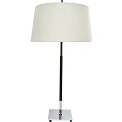 DISEÑO 3 - Lámpara Mesa Argus SM CROMO Gris/Plata 39x77 cm