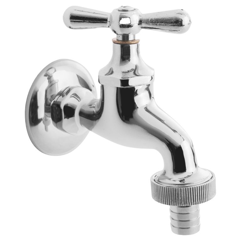 Llave al Muro Lavadora Mossini Cromado