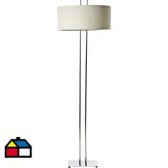 DISEÑO 3 - Lámpara de Pie H Cromo Gris/Plata 50x170 cm