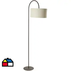 HOMY - Lámpara de Pie Curva Óxido Café/Marrón 30x180 cm