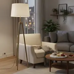 DISEÑO 3 - Lámpara de Pie Treo Bronce Amarillo 50x170 cm