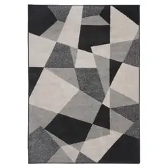 JUST HOME COLLECTION - Alfombra Living Lotto Blocks Gris