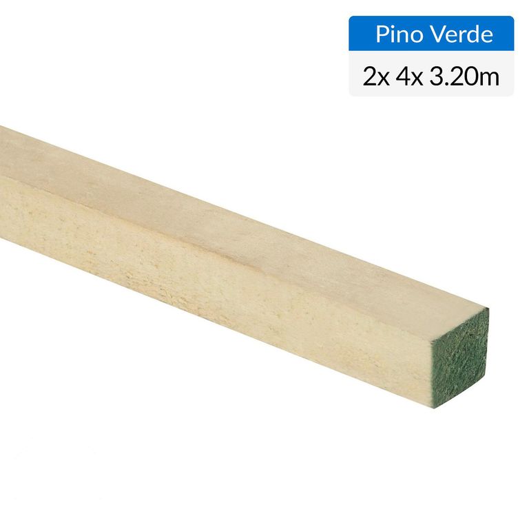 Pino Dimensionado Verde 2x4 3,2 m