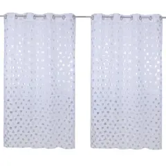 JUST HOME COLLECTION - Velo corazones 135x220 cm gris