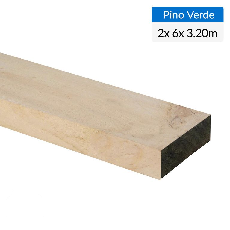 Pino Dimensionado Verde 2x6 3,2 m