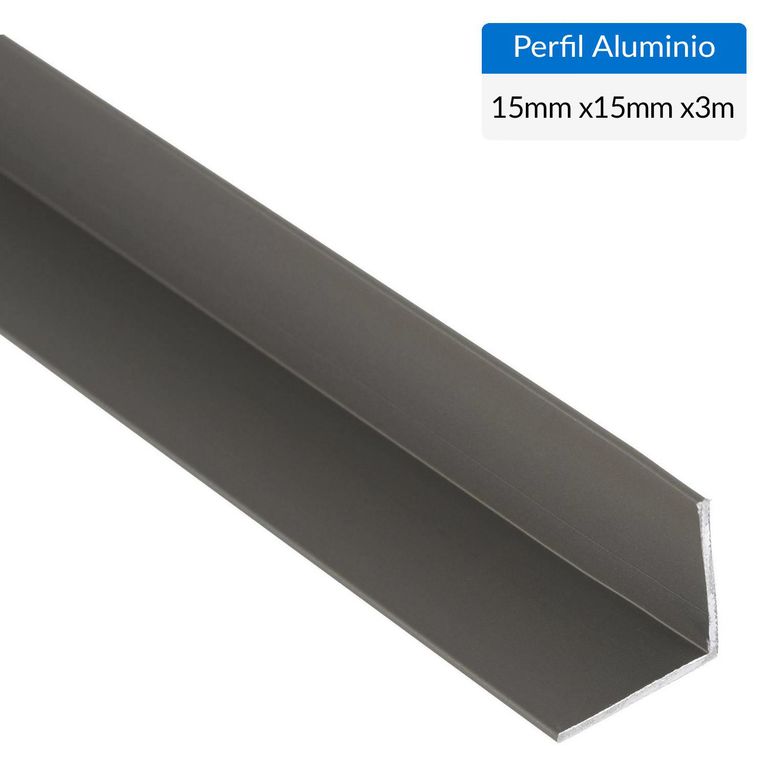 Ángulo Titanio Aluminio 15x15x1 mm 3 m