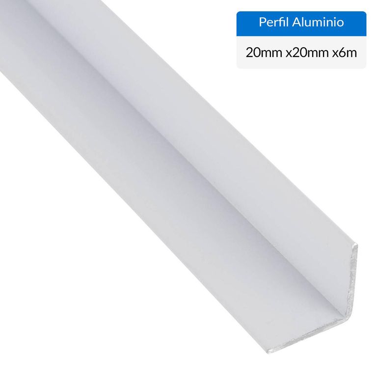 Ángulo Blanco Aluminio 20x20x1 mm 6 m