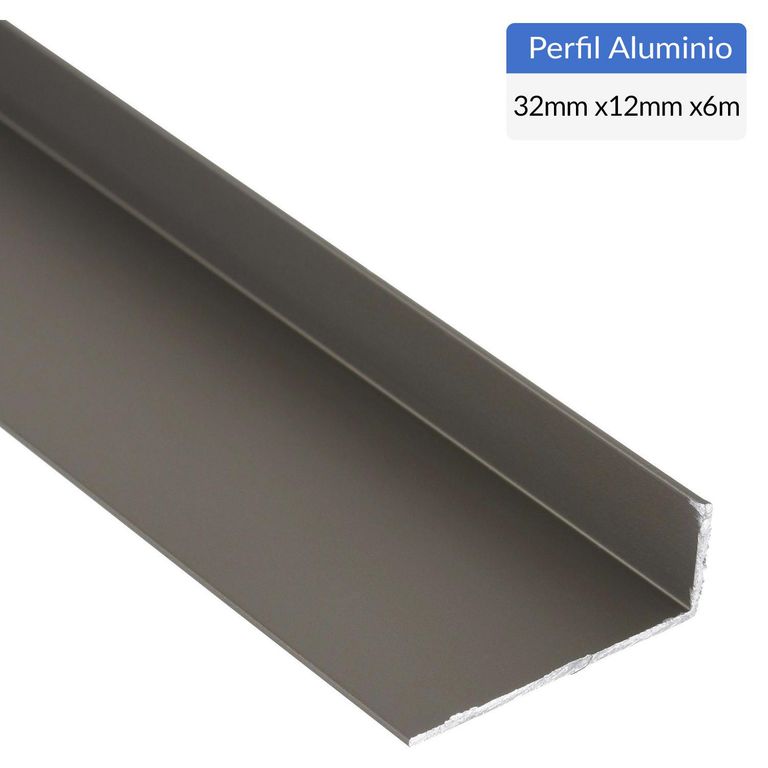 Ángulo Titanio Aluminio 32x12x1 mm 6 m