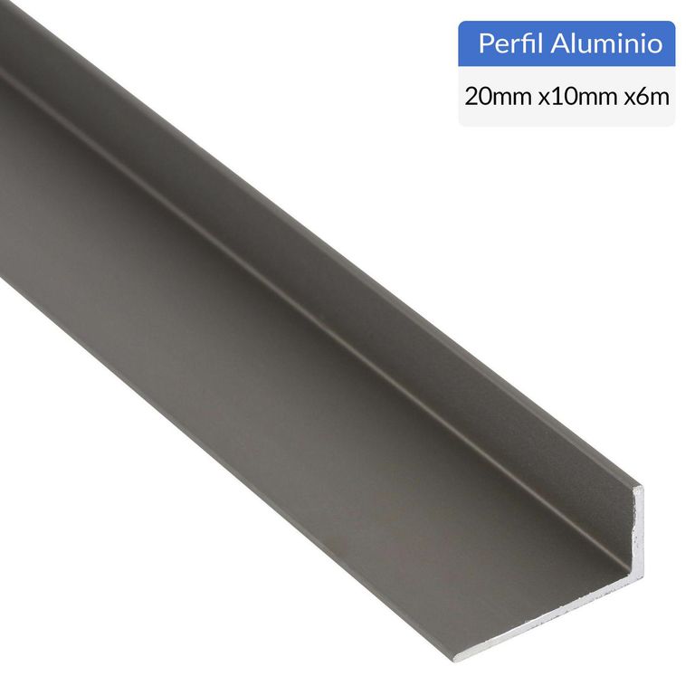 Ángulo Titanio Aluminio 20x10x1,3 mm 6 m