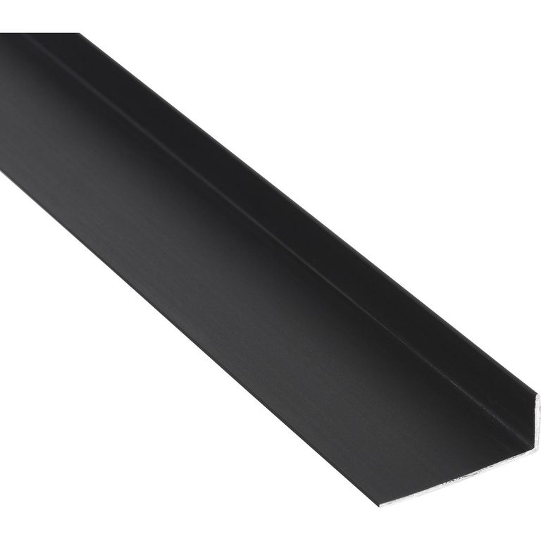 Ángulo Negro Aluminio 32x12x1 mm 6 m