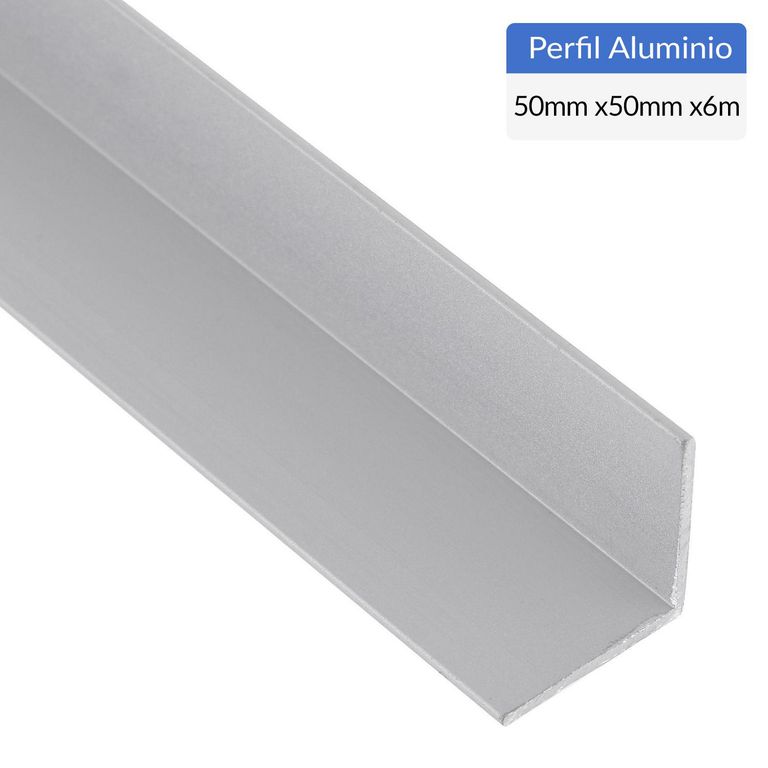 SUPERFIL - Ángulo Gris Aluminio 50x50x1,5 mm 6 m | Ofertitas