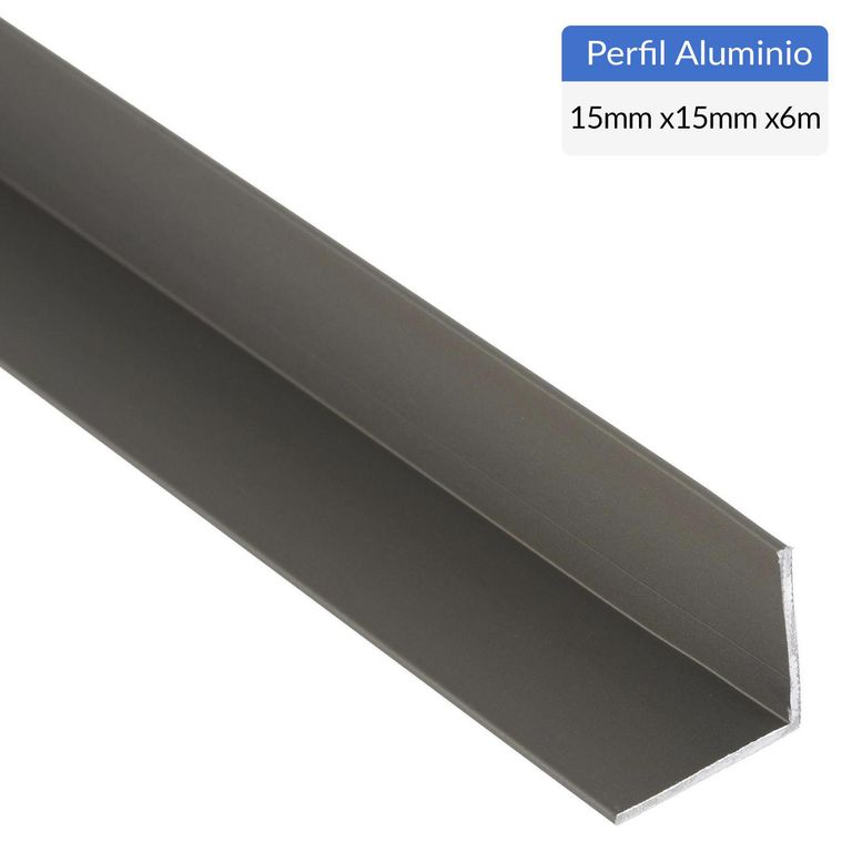 Ángulo Titanio Aluminio 15x15x1 mm 6 m