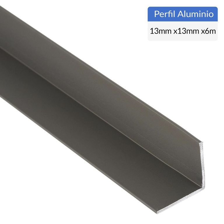 Ángulo Titanio Aluminio 13x13x1,2 mm 6 m