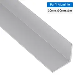 SUPERFIL - Ángulo Gris Aluminio 10x10x1 mm 6 m