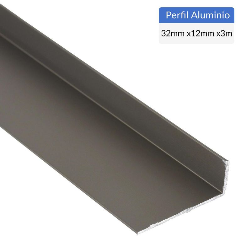 Ángulo Titanio Aluminio 32x12x1 mm 3 m