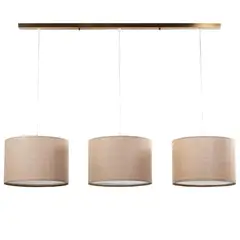 DISEÑO 3 - Lámpara de colgar 3 luces 30 cm bronce E27 40W.