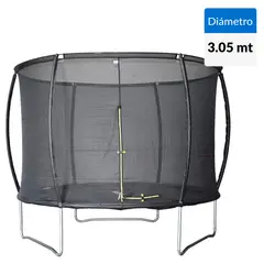 TALBOT - Cama Elástica y Malla Protección 305x256x305 cm Negro