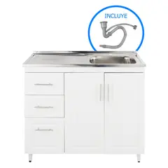 DOMSA - Kit mueble lavaplatos PI-100 100x50x80 cm