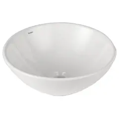 INCEPA - Lavamanos Sobrepuesto con Forma Redonda Loza 35x13.5x35 cm Blanco