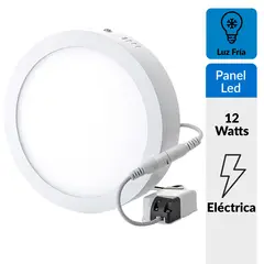 HB LEDS - Panel Led sobrepuesto redondo 12 W frío