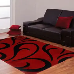 IDETEX - Alfombra Carved 150x200 cm Rojo