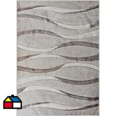 IDETEX - Alfombra Carved 150x200 cm Polipropileno Crema