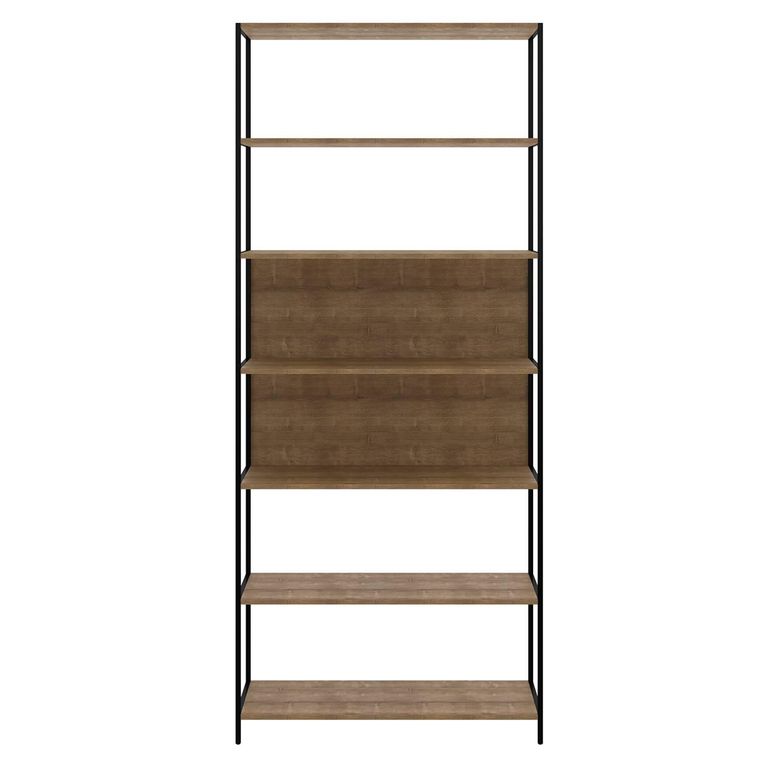 Estante Velmont MDP 6 Nivel(es) 90x211x36 cm Negro
