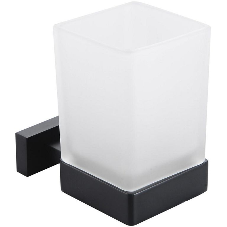 Portavaso De Baño Para Muro Con Vaso Incluido
